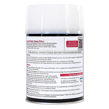 J-B Weld Body Filler - Quart - Automotive & Home - size: Quart