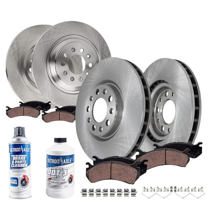 Detroit Axle - 10pc Brake Kit for 2016-2023 Jeep Cherokee - size: 10PR45107/KIT