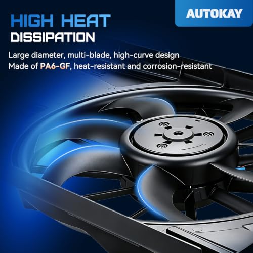 AUTOKAY Radiator Cooling Fan for Chevrolet Cruze 2017-2019