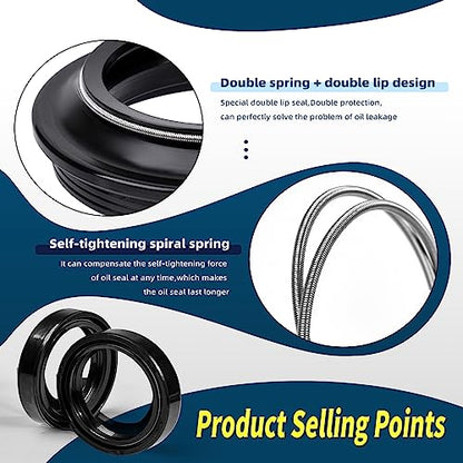 45mm Fork Seals Kit for Honda GL1800 VTX1800 CBR600RR ST1300 - size: 45X57X11
