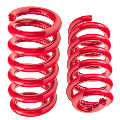 Heavy Duty 3" Front Coil Springs Lowering Kit for 1963-1987 C10 C15 Truck Drop Kit-Red - color: Red, size: 63-87 C10 C15
