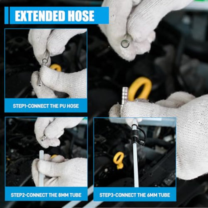SMOTIVEPRO 16.9oz (500ml) Fluid Extractor Pump with 3pc Flexible Hose
