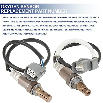 O2 Sensor Upstream and Downstream for Honda Element 2.4L L4 2003-2009 - size: 234-9064 234-4733