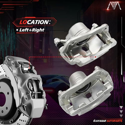 19B2660 19B2661 Front Left&Right Disc Brake Caliper Assembly Set - color: Front Left+Right