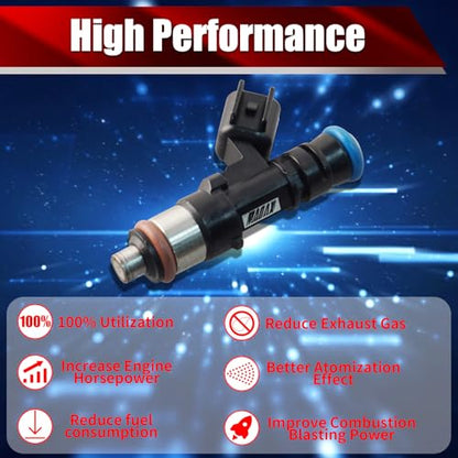 Set of 4 Fuel Injectors 4892844AA FJ1135 Replacement - size: FJ1135
