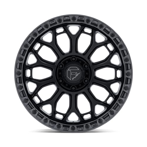FUEL OFF-ROAD TALON 17X9 5X5.0 5.04 1mm GLOSS BLACK W/GUNMETAL LIP - FC901BA17905001 - color: GLOSS BLACK W/ GUNMETAL LIP, size: 17X9, 5X5.0, 5.04, 1mm