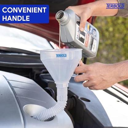 Automotive Flex Funnel with Hose (Clear) - color: Clear