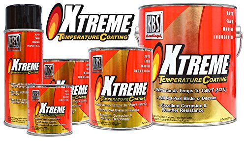 KBS Coatings 65228 Pure White Xtreme Temperature Coating - 8 fl. oz. - color: Pure White, size: 8 Fl Oz (Pack of 1)