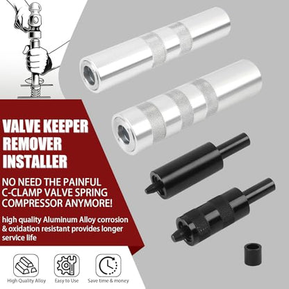 36050 Valve Keeper Remover and Installer Kit for 4.5mm-7.5mm & 5/16"-3/8" Valve Stems,Valve Spring Compressor & Retainer Removal Tool Fit for Toyota Four Cylinder & Chrysler New World Engines