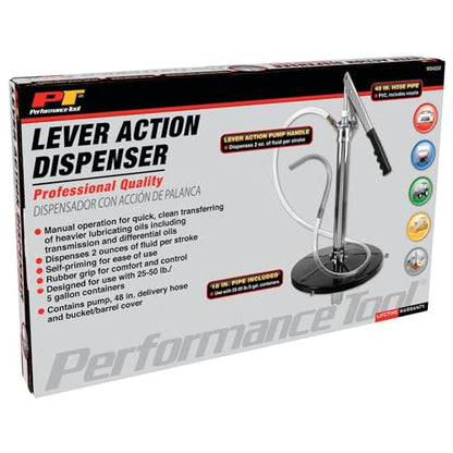 Performance Tool W54232 Lever Action Fluid Dispenser Pump - size: 5-Gallon Containers, style: Lever-Action Bucket Pump