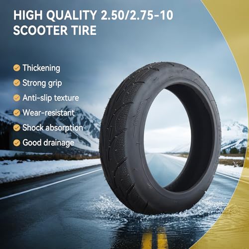 2 Pack 2.50-10 Dirt Bike Tire and Tube Set