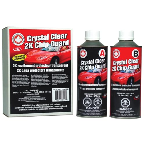 Dominion 2K Crystal Clear High-Gloss Clear Coat Spray Paint – UV Resistant Automotive Clear Coat Spray, Durable Finish for Car Paint, Wood, and Metal Surfaces