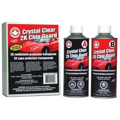 Dominion 2K Crystal Clear High-Gloss Clear Coat Spray Paint – UV Resistant Automotive Clear Coat Spray, Durable Finish for Car Paint, Wood, and Metal Surfaces