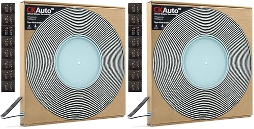 CKAuto 0.25oz, Black, Adhesive Stick on Roll Wheel Weights, 5 kgs/ 11 lb/Roll, 715pcs, OE Quality (Pack of 2) - color: Black, size: 1 Roll/715pcs (Pack of 2)