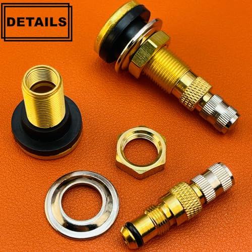 TR618A Tire Valve Stems,Tubeless Air Liquid Tractor Valve Stems for Tubeless Tires, Industrial Agricultural Wheels, Clamp-in Tire Valve Stems (Pack of 2) - size: TR618A-2pcs