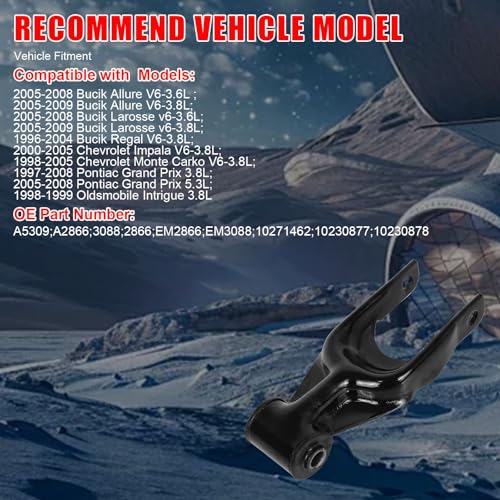 4Pcs Engine Motor Mount Torque Strut Mount Fit for 2005-2009 Buick Allure - size: 2000-2005 for Chevrolet Impala V6 3.8L