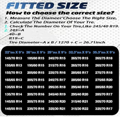 Tire Covers Set of 4,Fits 30"-32" Inch Tire 420D Uv Resistant Wheel Covers - color: Silver, size: Tire Diameters 30"-32"