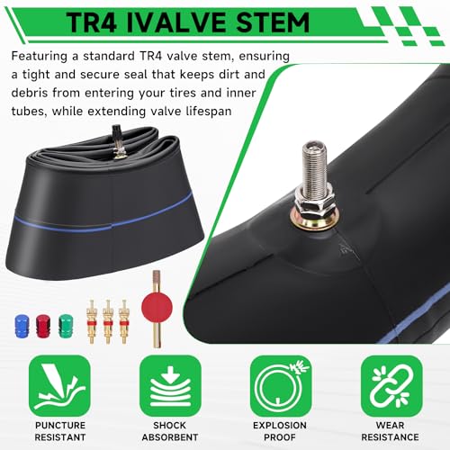 2.75/3.00-12 Motorcycle Heavy Duty Tire Inner Tube (80/100-12) Inner Tire - size: 2.75/3.00-12" 1pc