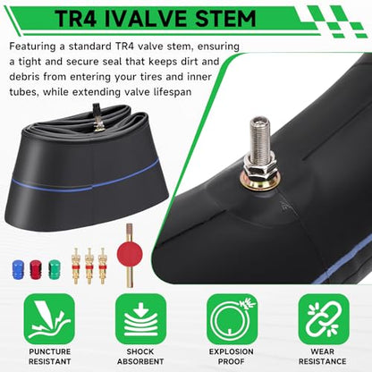 2.75/3.00-12 Motorcycle Heavy Duty Tire Inner Tube (80/100-12) Inner Tire - size: 2.75/3.00-12" 1pc