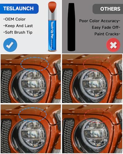 Touch Up Paint Compatible with Jeep Exact Match Touch Up Paint Car Scratch Repair (Sunburst Orange Pearl(PV6/DV6) Compatible with Most Models) - color: Sunburst Orange Pearl(PV6/DV6) Compatible with Most Models