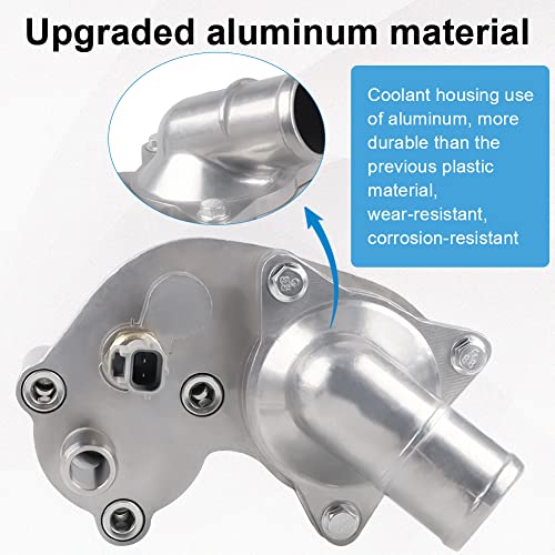 2L2Z8592BA Aluminum Thermostat Housing Compatible with 2002-2010 Explorer - size: 902-860