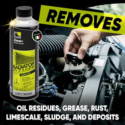ERRECOM Zeus+, Cleaner for Radiators and Cooling Systems, 12 fl oz Bottle (350 mL) - color: Radiator and Cooling Circuit Cleaner and Descaler