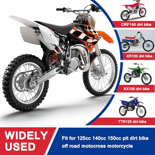 Dirt Bike Rear 90/100-16 3.25/3.50-16 Tire and Inner Tube for 150cc KX100 KLX140 TTR125 CRF150 XR100 RM85L RM100 Baja DR125 Pit Bike Off Road Motocross Motorcycle Heavy Duty