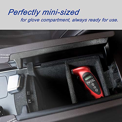FOVAL Digital Tire Pressure Gauge 150 PSI for Car Truck Bicycle Instant Read with Backlit LCD and Non-Slip Grip (4)