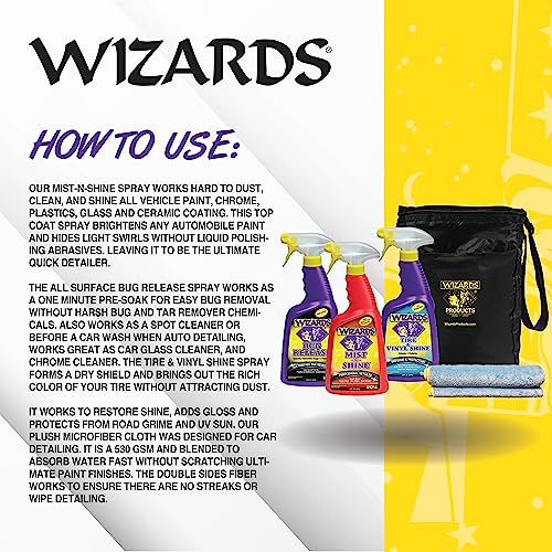 Wizards Automotive Quick Kit - 5-Piece Car & Motorcycle Detail Set - color: Quick Kit (5 pc)
