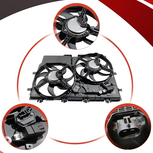 PartsFlow Engine Radiator Cooling Fan Assembly For 2014-2021 Ram ProMaster 1500 2500 3500 68188994AA 621-638 - color: For Ram ProMaster