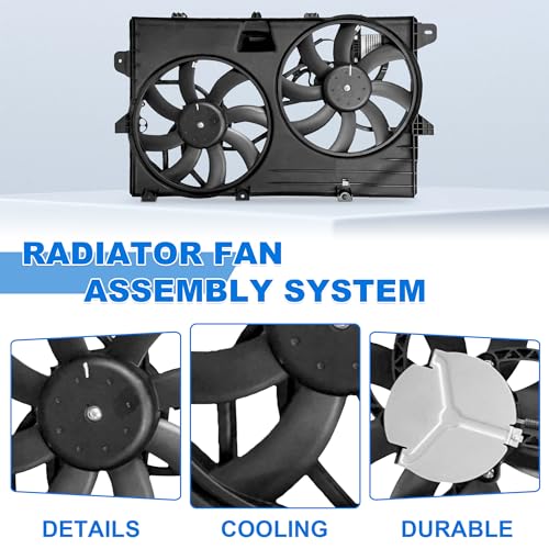 Radiator Cooling Fan Assembly Compatible with 2007-2014 Ford Edge Lincoln Mkx 7T4Z8C607B