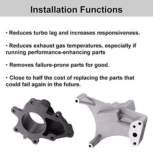 SPELAB EBP Valve Upgrade Turbo Pedestal & Exhaust Housing Compatible with Ford 7.3L Powerstroke 1999.5-2003 Bolts & Exhaust Housing + Diesel Turbo Pedestal