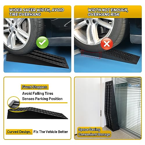 HOXWELL Portable Car Ramps for Oil Changes High Lift, Heavy Duty Low Profile Car Ramps for Jack Support, Vehicle Ramps for Garage, 31.5''x8.1''x4.9'', GVW 10000 LBS, 2PCS - size: 270-2PCS