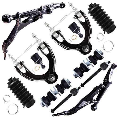 SCITOO Upper Control Arm Ball Joint Sway Bar W/Boots For 92-95 Civic 12Pcs - color: Control Arm+Tie Rod+Sway Bar+Ball Joint, size: For Honda Civic Civic del Sol