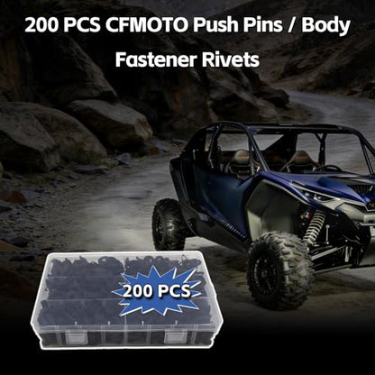 200 PCS CFMOTO Nylon Push Pins for Uforce Zforce Cforce U10 UTV ATV
