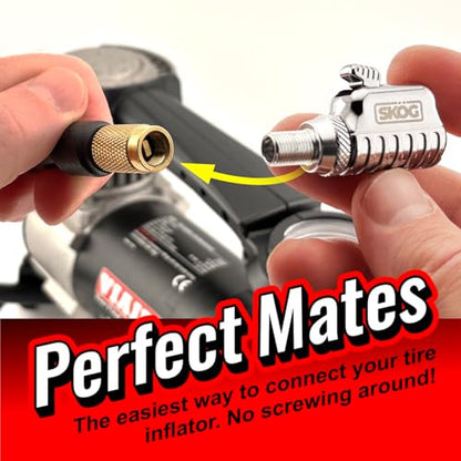Chuck Mates Platinum Locking Air Chuck Quick-Connect, Open-Flow (1-Pack) - size: 1 Pack, style: Best for Portable Tire Inflators