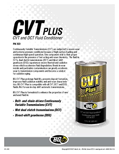 Smilyeez BG K6610 CVT Transmission Quick Clean Flush PN106 & CVT DCT Plus Fluid Conditioner PN 303 with Pocket Screwdriver (1)