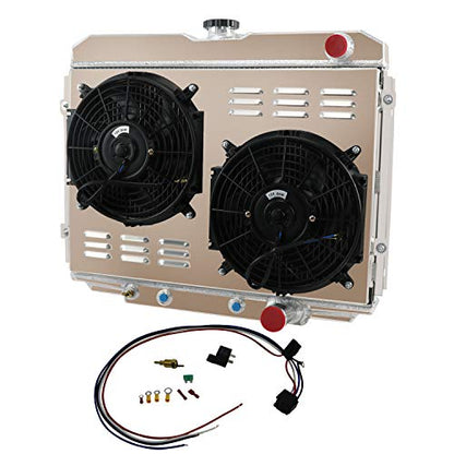3Row Radiator Shroud Fan Relay For 1967-1970 FORD MUSTANG/MERCURY COUGAR V8 24"