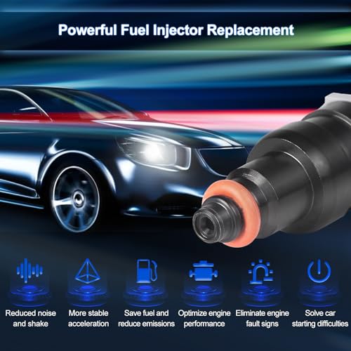 Fuel Injector Pack of 8 1 Hole for Jeep TJ 2.5L L4 1997-2002 4.0L L6 97-98
