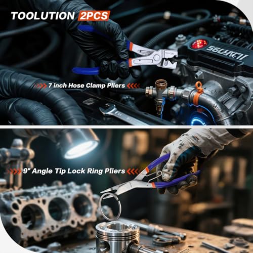 5-Piece Fuel Line Disconnect Pliers Set