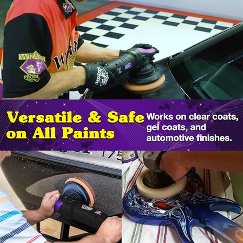 Wizards Finish Cut Buffing Pad - Blended Wool & Polyester - 7.5" x 1.5" - color: Finish Cut Buff Pad