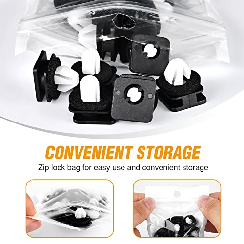 GOOACC 20Pcs A-Pillar Trim Hardware Windshield Moulding Retaining Clips - color: 20Pcs A-Pillar Clips