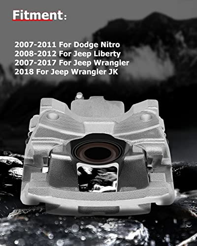 cciyu Rear Left/Right Disc Brake Caliper Assembly w/Bracket 18B5046 - size: Rear Left[18B5046]