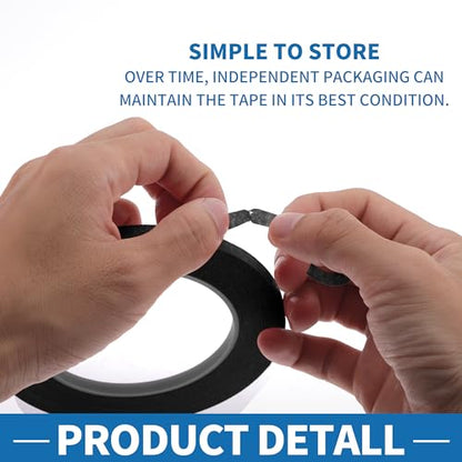 Painters Tape Easy Removal 0.2 Inches x 52.5 Yards Black - color: Black, size: 0.2 Inches x 52.5 Yards
