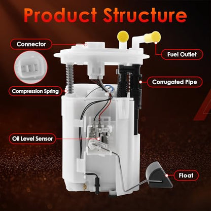 E8651M Eletric Fuel Pump Assembly Compatible with Subaru - color: E8651M