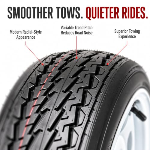 eCustomrim 2-Pack Trailer Tire Rim Assembly 4.80-12 480-12 White 4 Lug