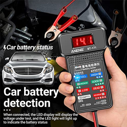 12V Car Battery Tester Digital Alternator Voltage-Analyzers Diagnostic Tool Charging Cranking System Tester Car Battery Analyzer Tester
