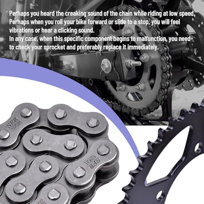 Chain and Sprocket Kit 525 Front 17T Rear 45T for Suzuki GSXR750 2011-2024