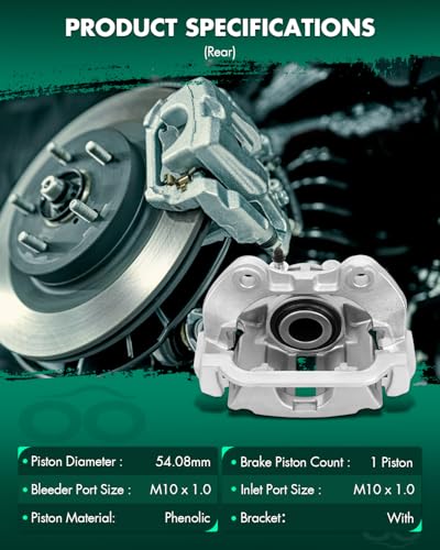 SCITOO 4PCS 18-B4729 18-B4728 18-B4726 18-B4727 Front & Rear Brake Calipers - size: Front & Rear[18-B4729&18-B4728&18-B4726&18-B4727]