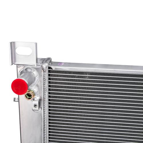 4 Row Aluminum Radiator for 2003-2014 Chevrolet Silverado GMC Yukon 1500 2500 3500 6.0L V8, Full Performance Aluminium Radiators, Automotive Replacement Radiator